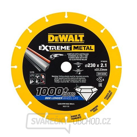 EXTREME METAL diamantový kotouč na řezání kovu 230x22,23x2,1mm