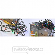 Solight LED venkovní vánoční řetěz, 200 LED, 20m, přívod 5m,  8 funkcí, časovač, IP44, vícebarevný Náhled