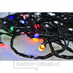 Solight LED venkovní vánoční řetěz, 200 LED, 20m, přívod 5m, 8 funkcí, časovač, IP44, vícebarevný Solight LED venkovní vánoční řetěz, 200 LED, 20m, přívod 5m, 8 funkcí, časovač, IP44, vícebarevný