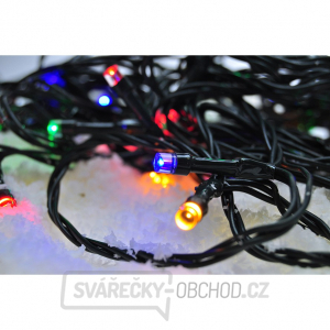 Solight LED venkovní vánoční řetěz, 200 LED, 20m, přívod 5m,  8 funkcí, časovač, IP44, vícebarevný gallery main image