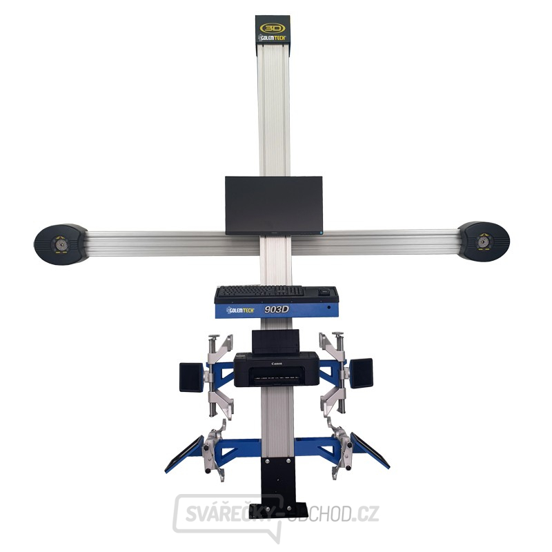 3D geometrie mobilní stojan - elektronické sledování terčů