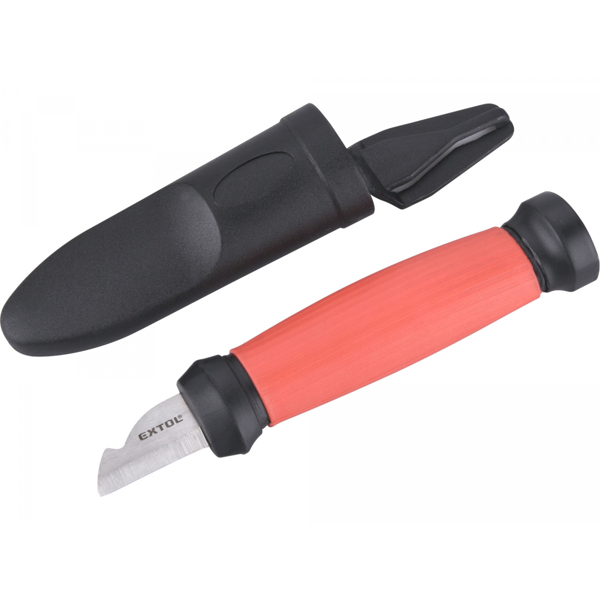 EXTOL PREMIUM Nůž na odizolování kabelů oboubřitý,s plast. pouzdrem, 155/120mm