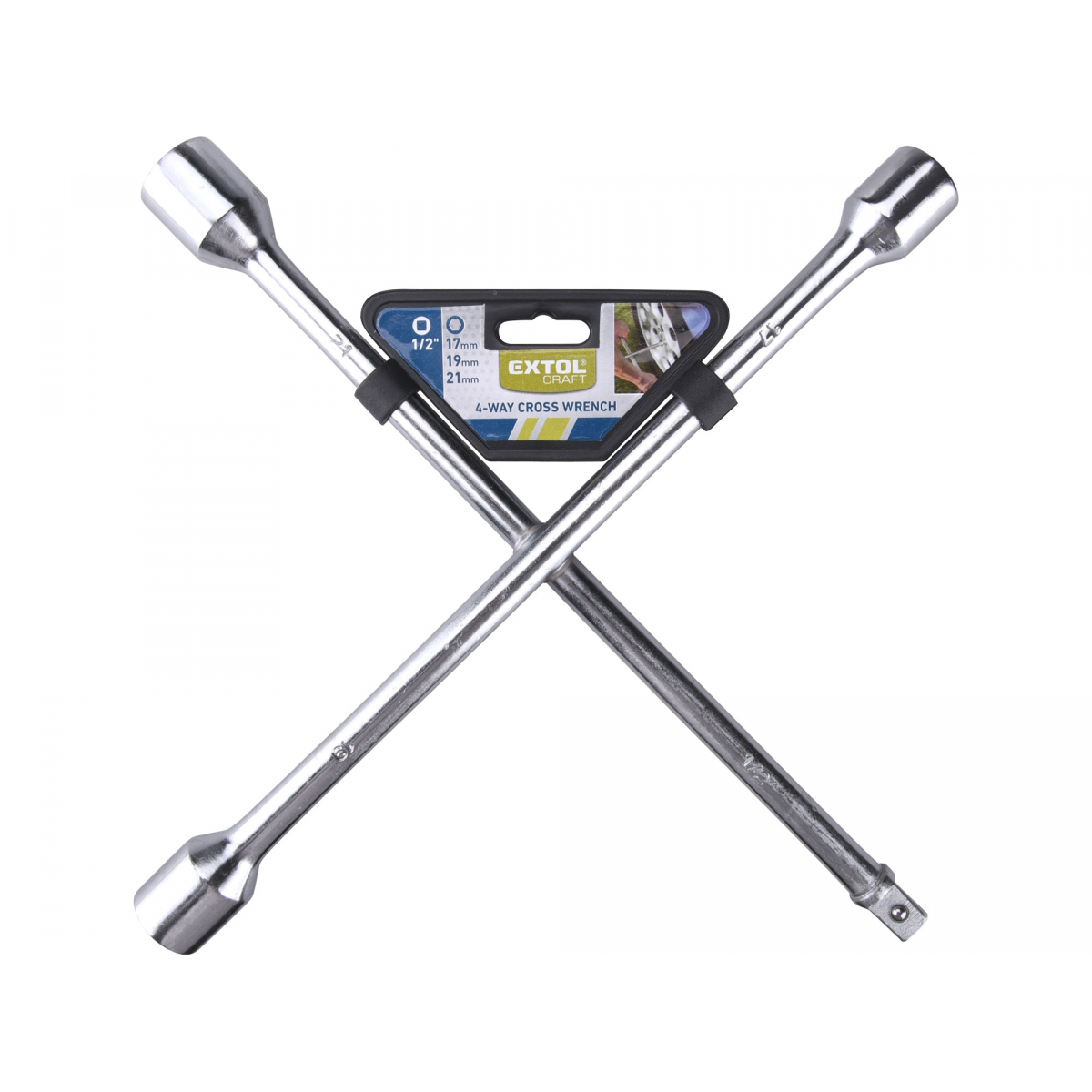 EXTOL CRAFT Klíč křížový na kola, 17-19-21mm-1/2 6651