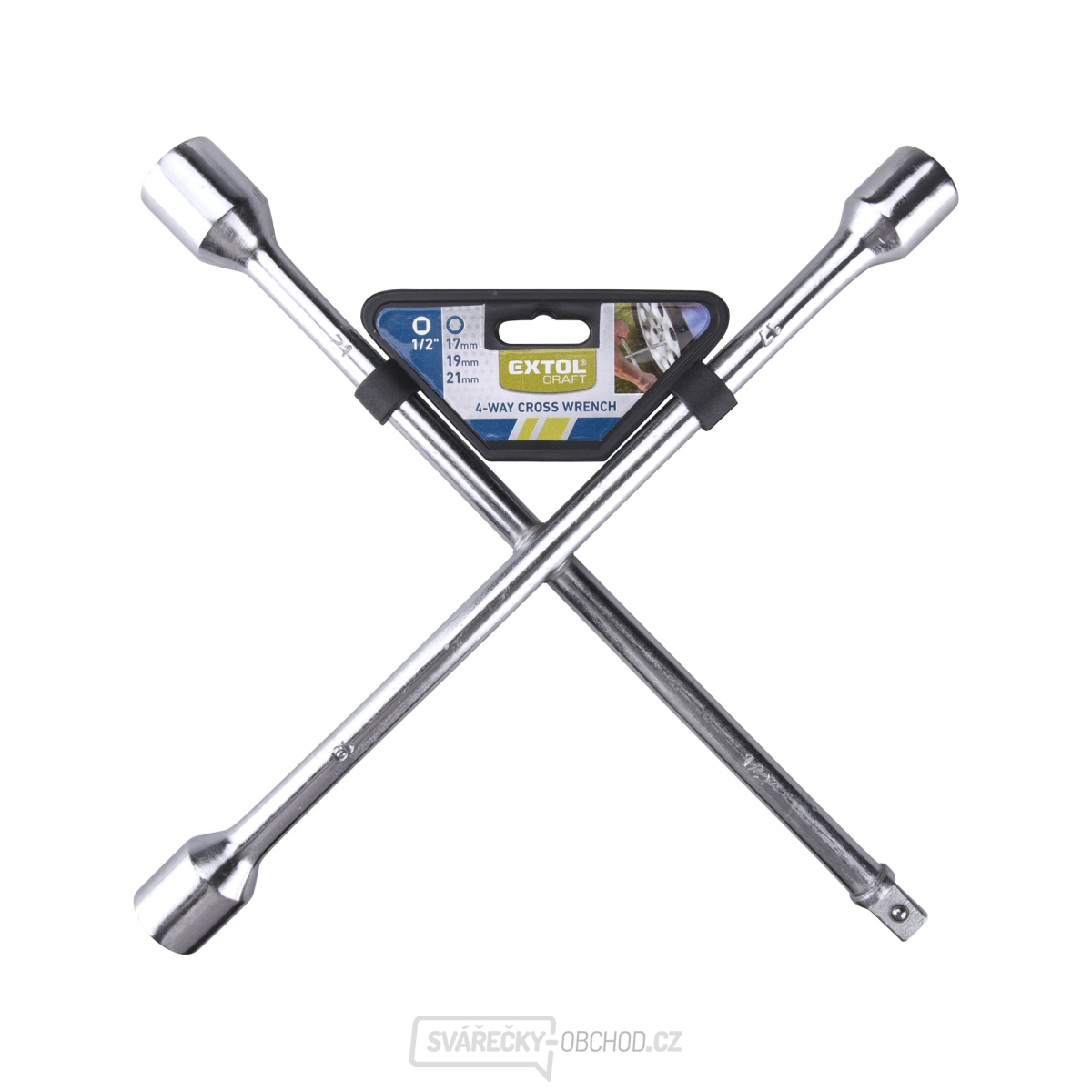 Klíč křížový na kola, 17-19-21mm-1/2"