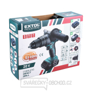 Aku vrtací šroubovák s příklepem EXTOL SHARE20V, BRUSHLESS, 20V Li-ion, 2000mAh náhled
