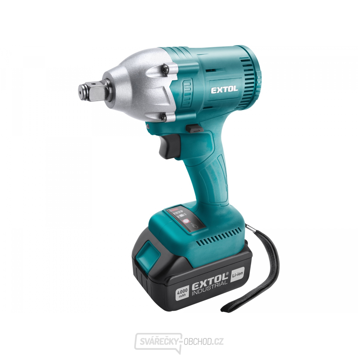 Aku rázový utahovák Extol 1/2", brushless, 18V Li-ion, 2x4000mAh