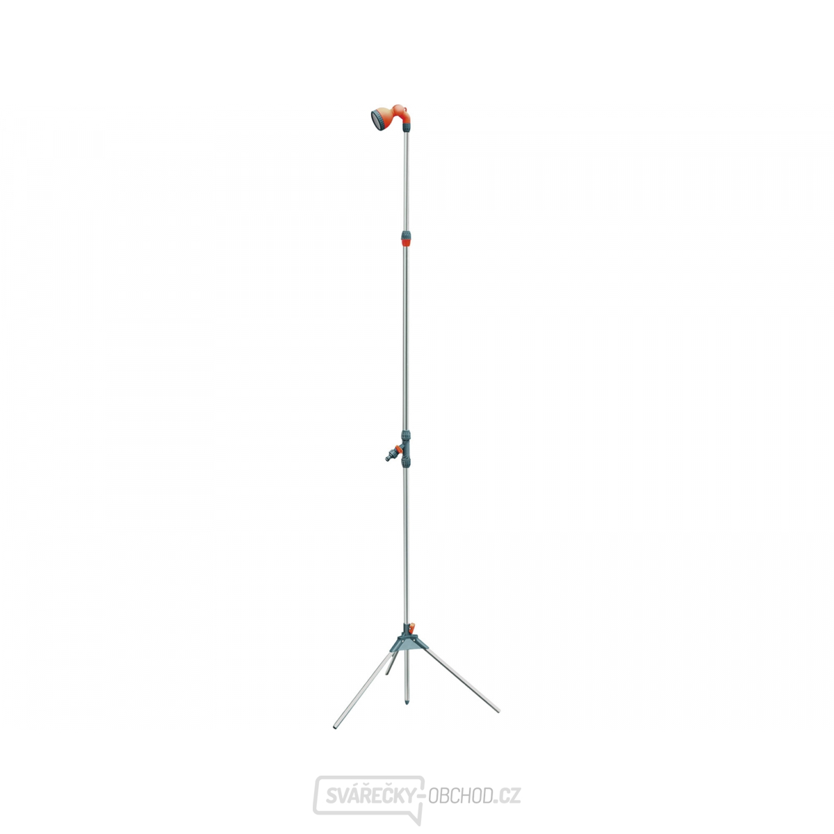 Sprcha zahradní teleskop. se stojanem, 160-220cm