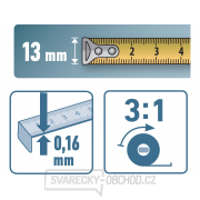 Pásmo ocelové, 20m,š. pásku 13mm Pásmo ocelové, 20m,š. pásku 13mm náhled