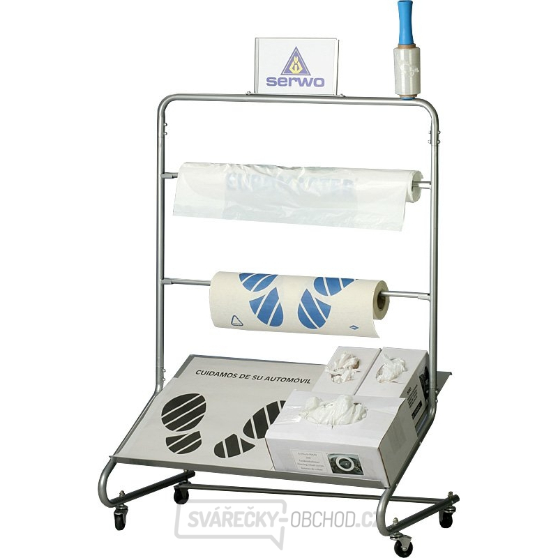 Vozík pro uložení ochranných povlaků, koberečků, vaků SR960708 Vozík pro uložení ochranných povlaků, koberečků, vaků SR960708 gallery main image