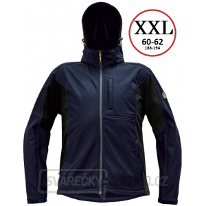 Pánská softshellová bunda DAYBORO - vel.XXL (tmavě modrá-černá) gallery main image