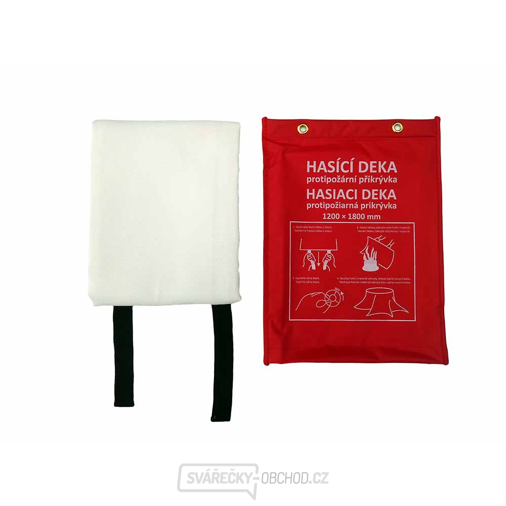 Hasicí deka, protipožární přikrývka 1200x1800mm