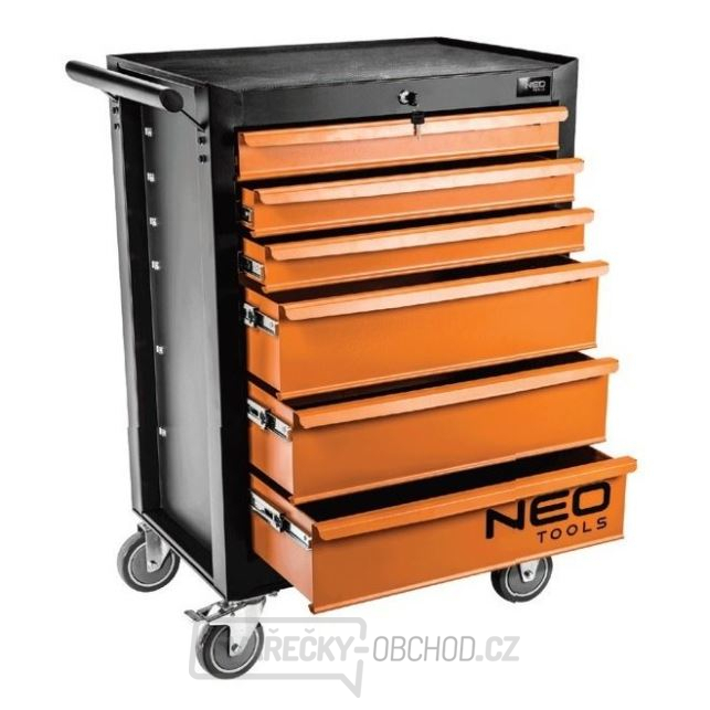 Vybavený montážní vozík 6 zásuvek s nářadím Neo Tools