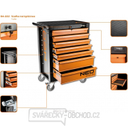 Vybavený montážní vozík 6 zásuvek s nářadím Neo Tools náhled