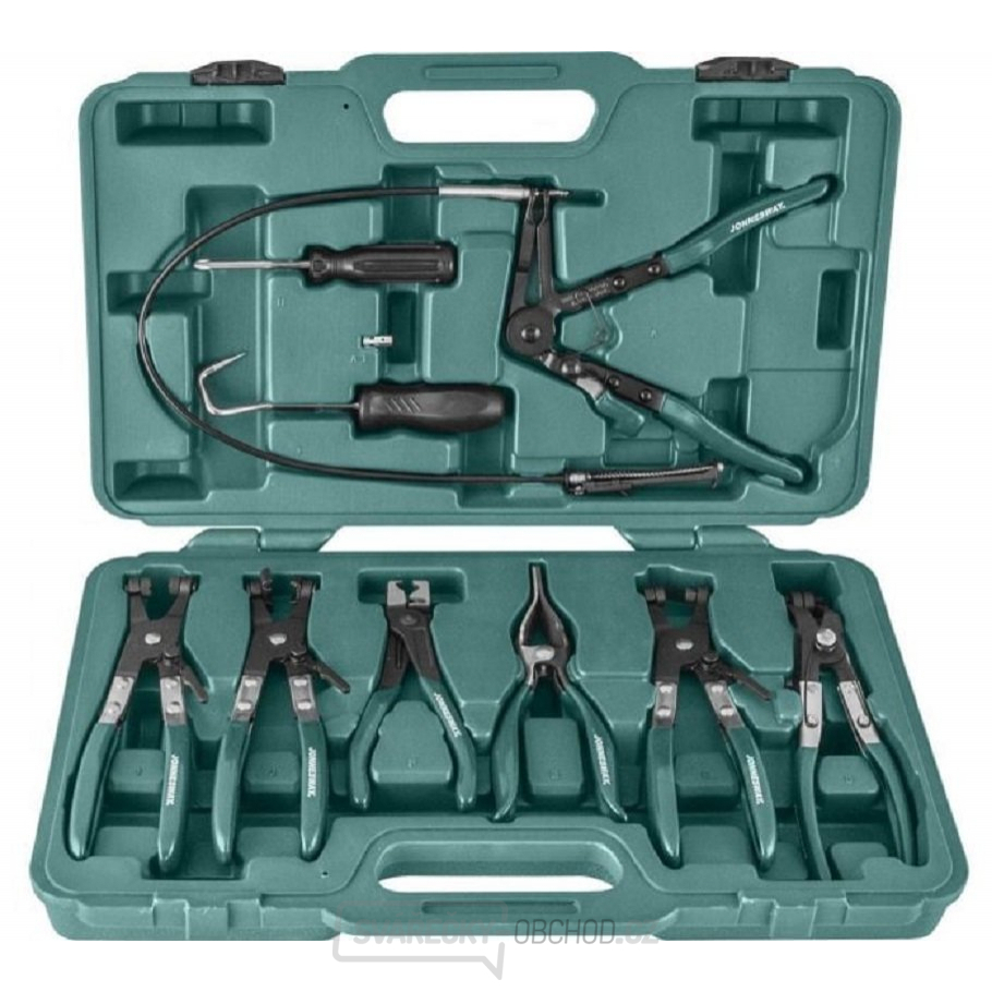 Kleště na hadicové spony, různé druhy, sada 9 kusů - JONNESWAY AR060024A