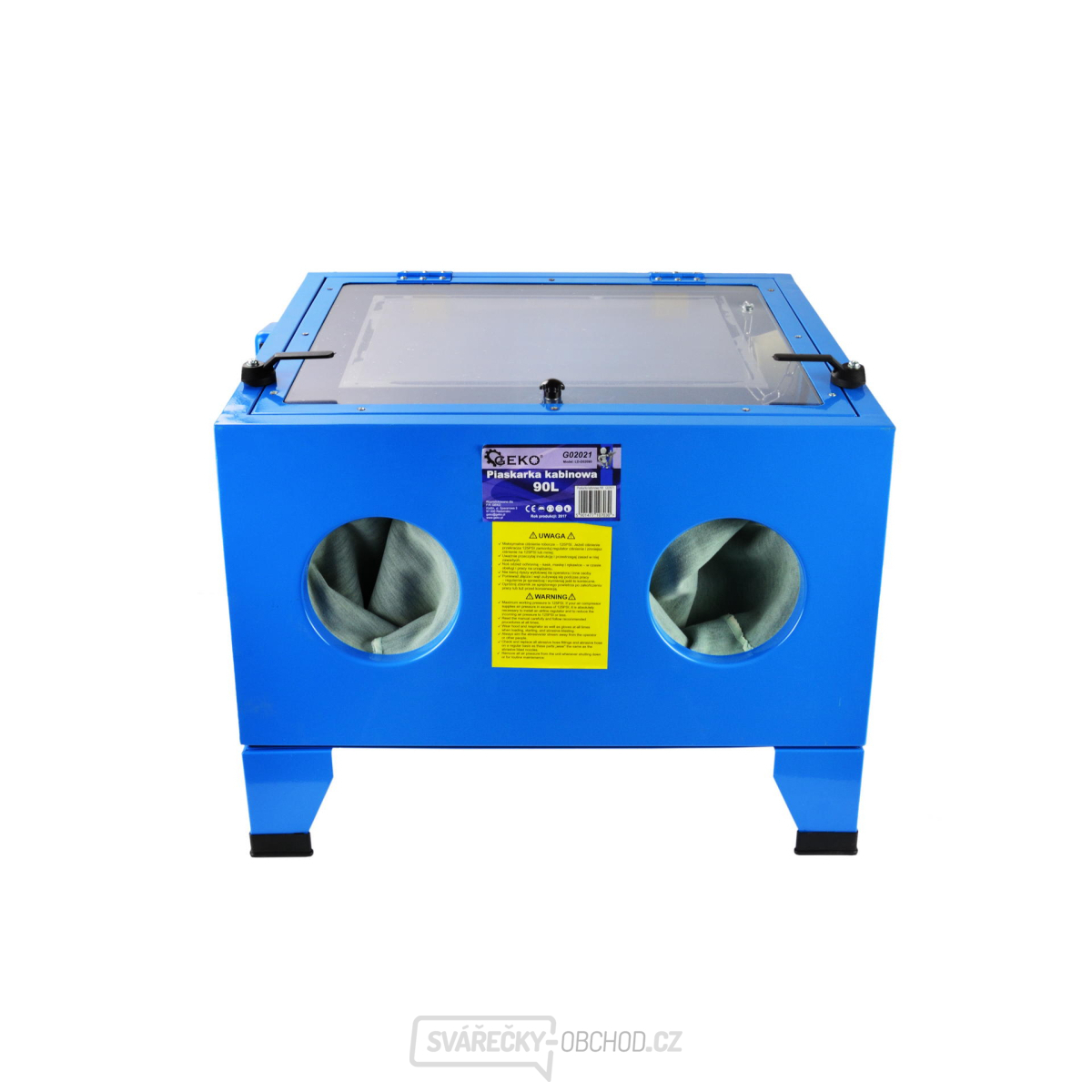 Pískovací box, pískovačka, objem 90 litrů, s příslušenstvím