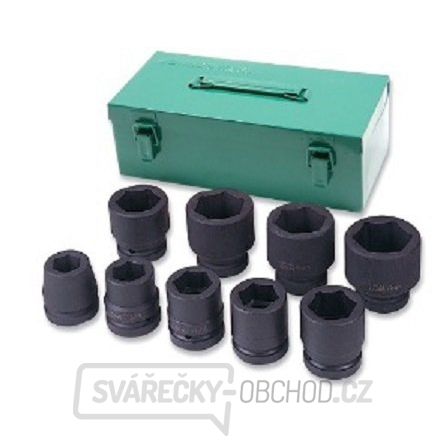 Sada nástrčných hlavic 1", úderových, 24-50 mm, 9 kusů - JONNESWAY S03A8309S