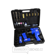 Sada pneumatických nástrojů - rázový utahovák, ráčnový utahovák, bruska a sekáč, 33 dílů Sada pneumatických nástrojů - rázový utahovák, ráčnový utahovák, bruska a sekáč, 33 dílů gallery main image