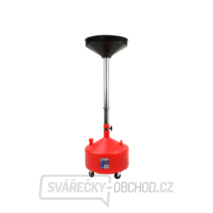 Pojízdná olejová jímka, objem 30 litrů, nastavitelná výška trychtýře 120 - 152 cm Pojízdná olejová jímka, objem 30 litrů, nastavitelná výška trychtýře 120 - 152 cm gallery main image