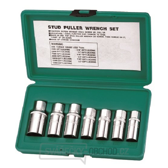 Sada vytahováků šteftů 5 - 14 mm, 7ks, 1/2" - JONNESWAY AG010061