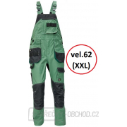 Pánské kalhoty s laclem DAYBORO - vel.62 (mechově zelená-černá) gallery main image