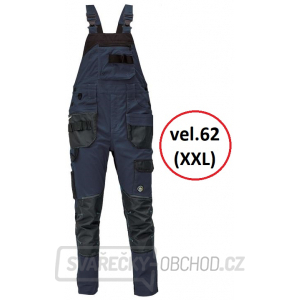 Pánské kalhoty s laclem DAYBORO - vel.62 (tmavě modrá-černá) gallery main image