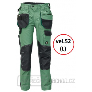 Pánské kalhoty DAYBORO - vel.52 (mechově zelená-černá)