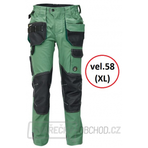 Pánské kalhoty DAYBORO - vel.58 (mechově zelená-černá) gallery main image