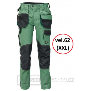Pánské kalhoty DAYBORO - vel.62 (mechově zelená-černá)
