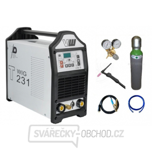 VECTOR DIGITAL T231 WIG + svářecí kabely + Hořák TIG  s potenciometrem + ventil + Plná Argon láhev VECTOR DIGITAL T231 WIG + svářecí kabely + Hořák TIG  s potenciometrem + ventil + Plná Argon láhev gallery main image