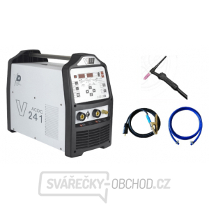 VECTOR DIGITAL V241 ACDC + svářecí kabely + Hořák TIG s potenciometrem 