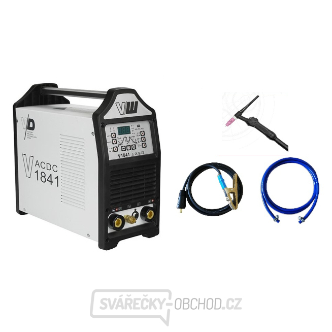 VECTOR DIGITAL V1841 ACDC + svářecí kabely + Hořák TIG s potenciometrem