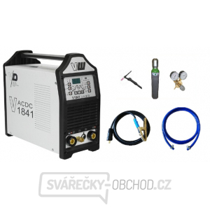 VECTOR DIGITAL V1841 ACDC + svářecí kabely + Hořák TIG s potenciometrem + Ventil + Plná Argon láhev VECTOR DIGITAL V1841 ACDC + svářecí kabely + Hořák TIG s potenciometrem + Ventil + Plná Argon láhev gallery main image