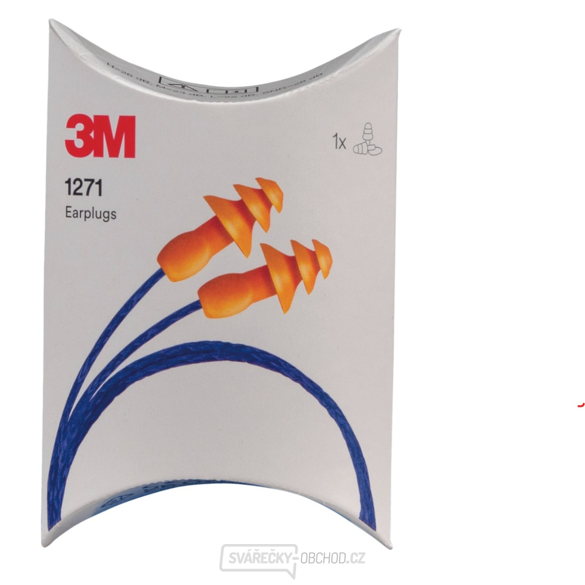 Špunty do ušís e šňůrkou 3M1271 - v pouzdře (25dB)