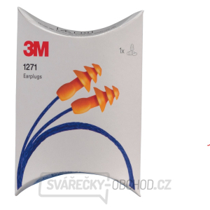 Špunty do ušís e šňůrkou 3M1271 - v pouzdře (25dB) Špunty do ušís e šňůrkou 3M1271 - v pouzdře (25dB) gallery main image