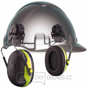 Chránič sluchu 3M PELTOR X4P3 s upevněním na ochrannou přilbu (32 dB SNR)