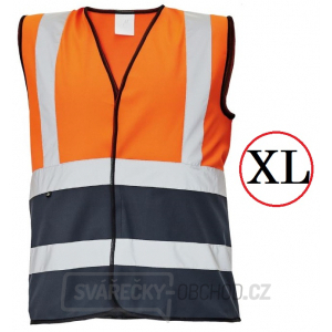 Reflexní vesta LYNX DUO - vel.XL (oranžová / černá)