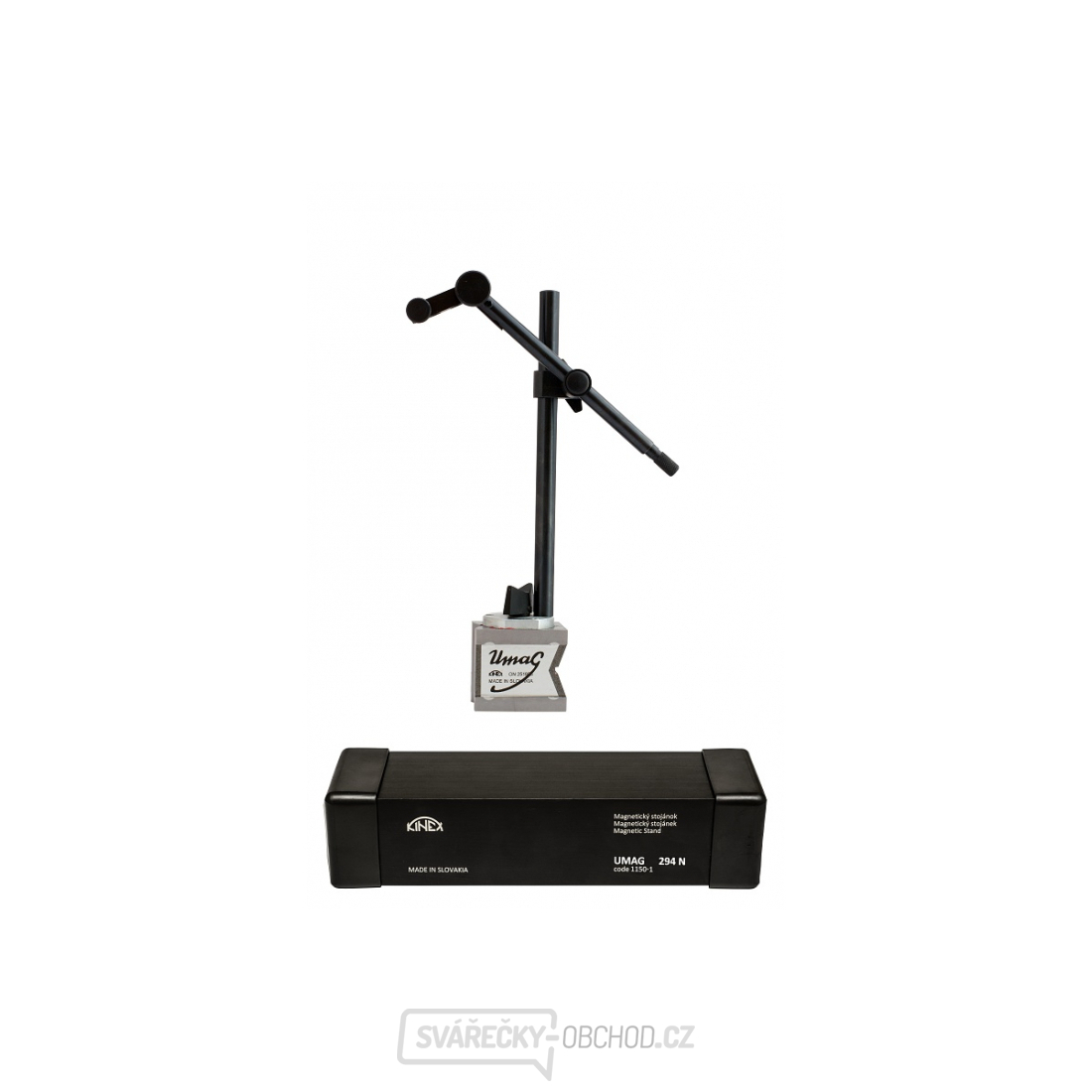 Stojánek magnetický KINEX PN 25 1858.1, 294N, v luxusním hliníkovém obalu