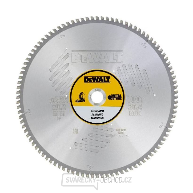 Pilový kotouč pro řezání kovu 355x25,4mm 100z EXTREME DeWALT 