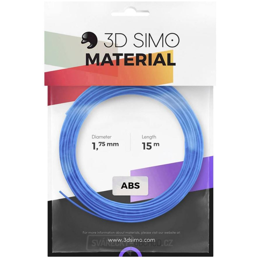 Sada Vláken pro 3D Tiskárny 3D Simo ABS - modrá, zelená, žlutá (1.75mm)
