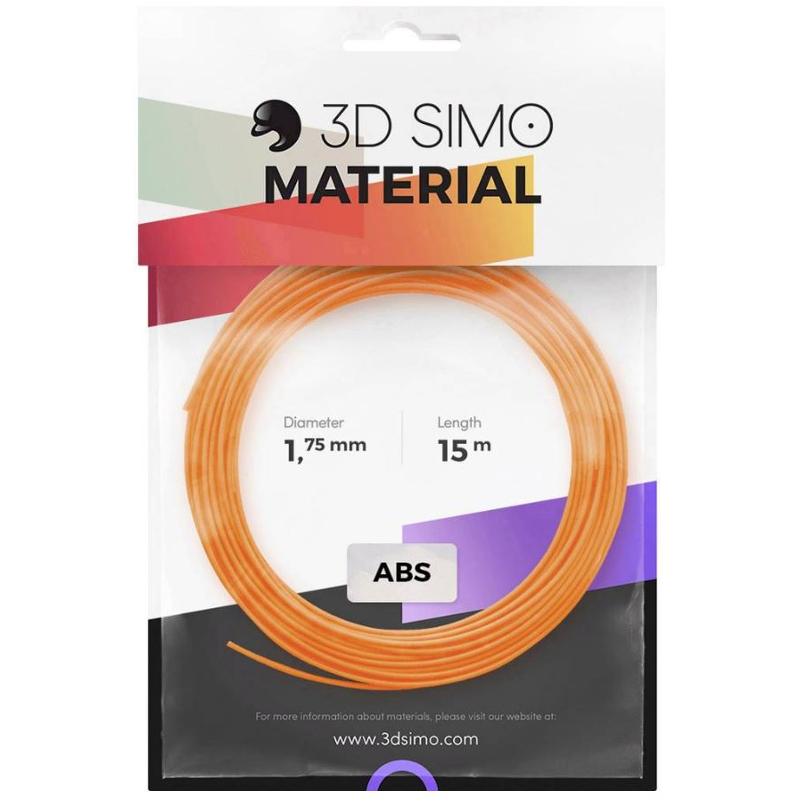 Sada Vláken pro 3D Tiskárny 3D Simo ABS – oranžová, černá, bíla (1.75mm)