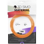 Sada Vláken pro 3D Tiskárny 3D Simo ABS – oranžová, černá, bíla (1.75mm)  gallery main image