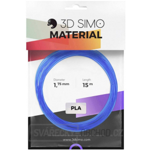 Sada Vláken pro 3D Tiskárny 3D Simo PLA – Transparentní modrá, červená, bíla (1.75mm)