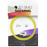 Sada Vláken pro 3D Tiskárny 3D Simo ABS – Transparentní zelená, žlutá, lila (1.75mm)  Náhled