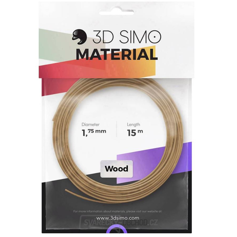 Vlákno pro 3D Tiskárny 3D Simo – Dřevo (1.75mm) 