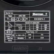Sherman Svářecí invertor ARC 200C + kabely 3/25 Sherman Svářecí invertor ARC 200C + kabely 3/25 náhled