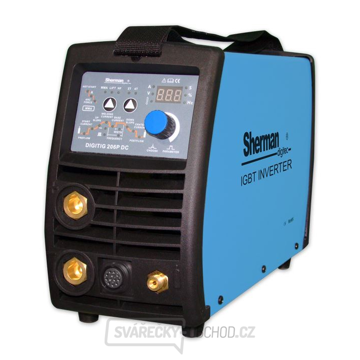Sherman Svářecí Invertor DIGITIG 206 P + TIG hořák + kabely 