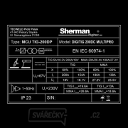 Sherman Svářecí Invertor DIGITIG 200DC MULTIPRO + TIG Hořák + kabely náhled