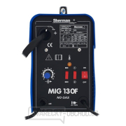 Sherman Poloautomatická svářečka MIG 130F (pouze pro trubičkové dráty) + hořák + kabely + štít + kladivo s kartáčkem náhled