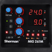Sherman Invertorová Svářečka MIG 261M/4R + Hořák + Zemnící kabel náhled
