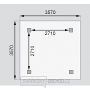 Zahradní altán KARIBU CORDOBA 61560 set s podlahou a zábradlím náhled